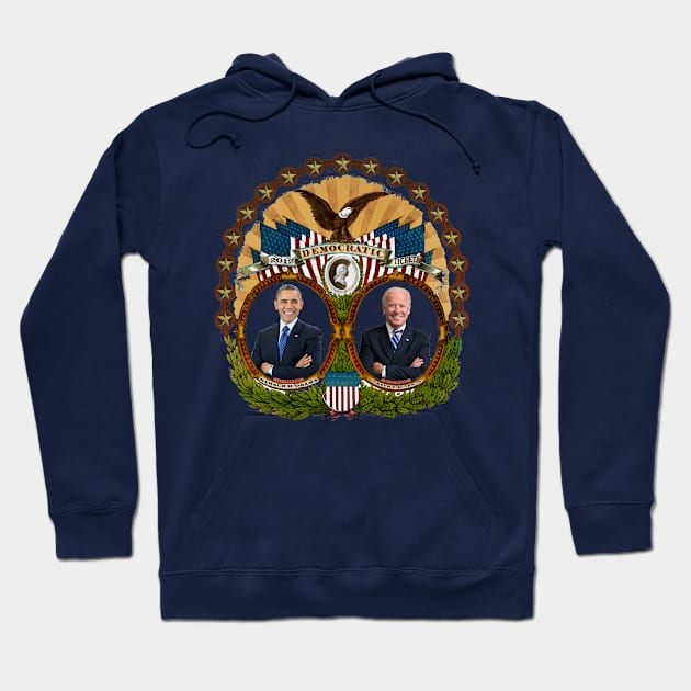 2012 Democratic Presidential Ticket Hoodie by Swift Art